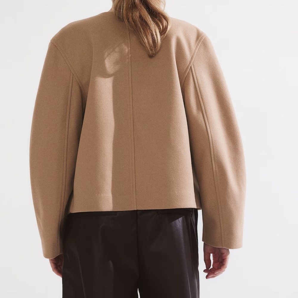 FELTED JACKET WITH SHAWL COLLAR - Picture 3 of 7
